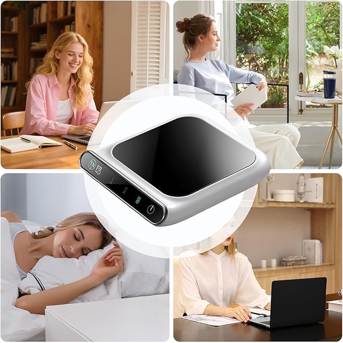 USB Thermostatic Heated Coaster, Stable Cup Support, 5V-2A, Coffee Mug Warmer, Heated Plate, Easy to Use and Clean, for Home Kitchen Office Travel Coffee Lovers, Tea Enthusiasts