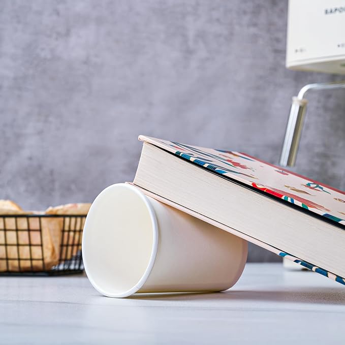 TV TOPVALUE 210 Count 12 oz Coffee Cups, White Paper Cups 12 oz for Water Juice or Tea, Perfect for Office Home Party