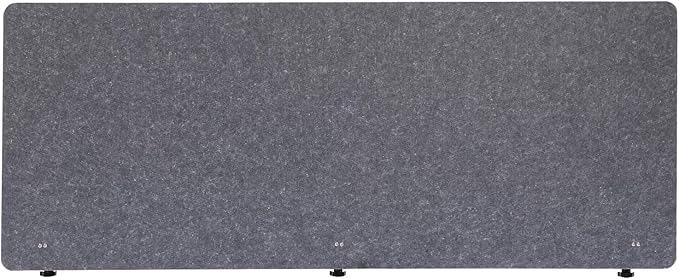 2 Pcs Desktop Privacy Panel, Sound Proof Dividers with Clamp, 60 x 16in Office Desk Divider Partition for Office Desktop Accessories Reduce Distractions