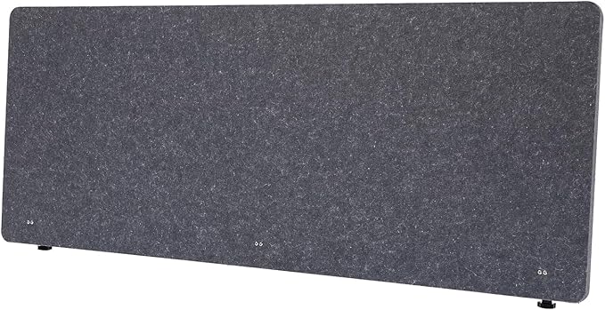 Desktop Privacy Panel, Sound Absorbing Cubicle Desk Divider Privacy Panel for Reduces Noise and Visual Distractions, Office Partition, Clamp-on Type (Grey)