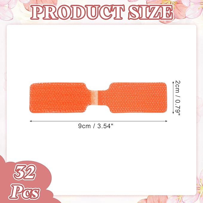 PATIKIL 3.5 x 0.8 Inch Cable Labels, 32 Pcs Electronic Cable Identification Tags Nylon Write on Wire Labels Rectangle Cord Tags Labeling for Electronics Management Organization, Orange