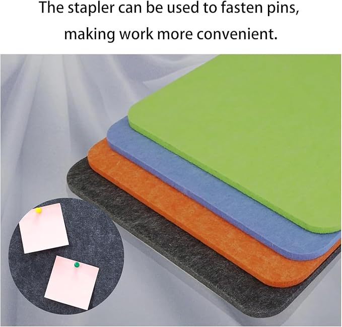 Felt-Covered Panels, soundproof Desk dividers, Removable Acoustic Desk partitions with Two Clips, Suitable for Installation as Privacy Screens in Offices, Studies, classrooms and librari B 15.8x15.8"