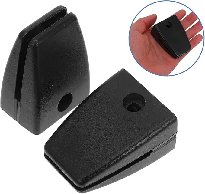 Adjustable Office Desk Divider Clip 2pcs Glass Privacy Panel Clamp for Sneeze Guard Soundproof Baffle Support for Workspaces Black