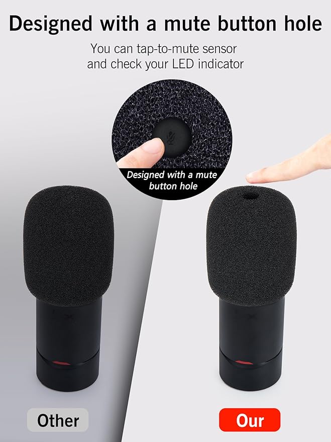 SUNMON SoloCast 2 Mic Arm with Pop Filter Windscreen - Gaming Microphone Stand Compatible with SoloCast 2, Mic Stand with Foam Cover