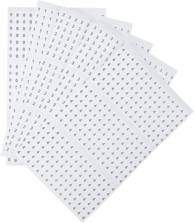Gardner Bender 42-027 Pocket Wire Marker Booklet, Identification Pack Includes: Numbers 0-9