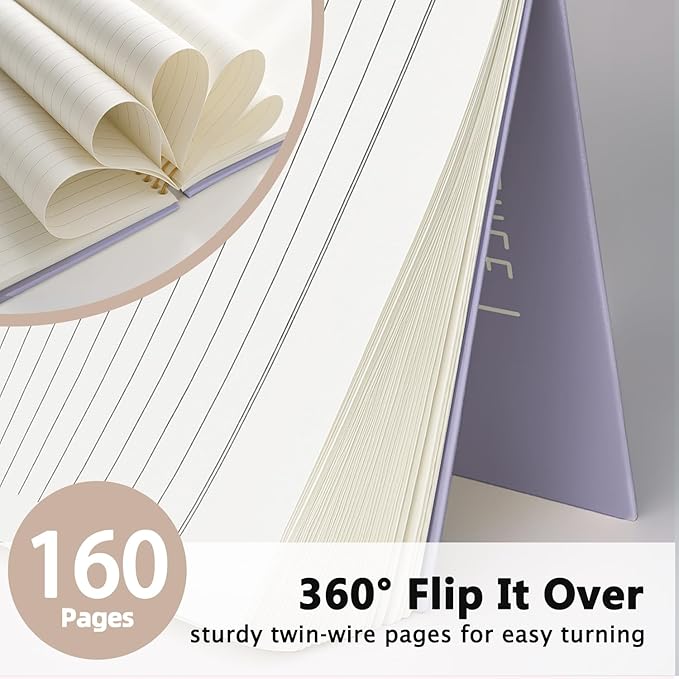 LIANGW Funny Purple Notebooks for Work, Funny Work Gifts for Coworkers & Boss, Coworker Office Gifts for Men Women, Fun Spiral Notebooks Journals for Writing, Funny Office Supplies 5.5x8.3 Inch