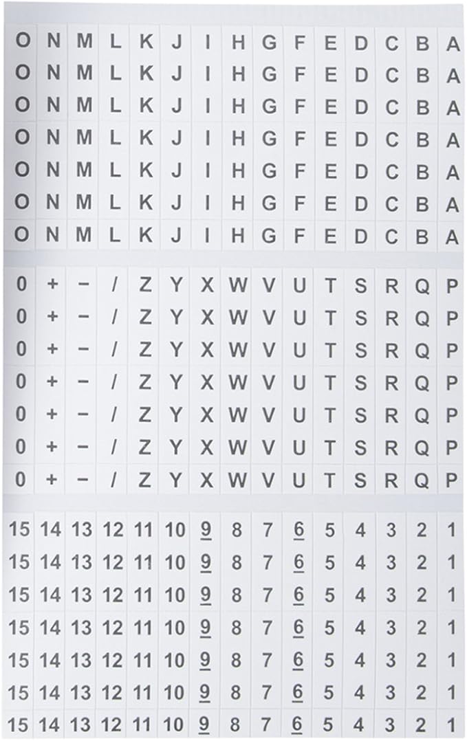 Gardner Bender 42-028 A-Z, 0-15 and Symbols Pocket Pack Wire Markers