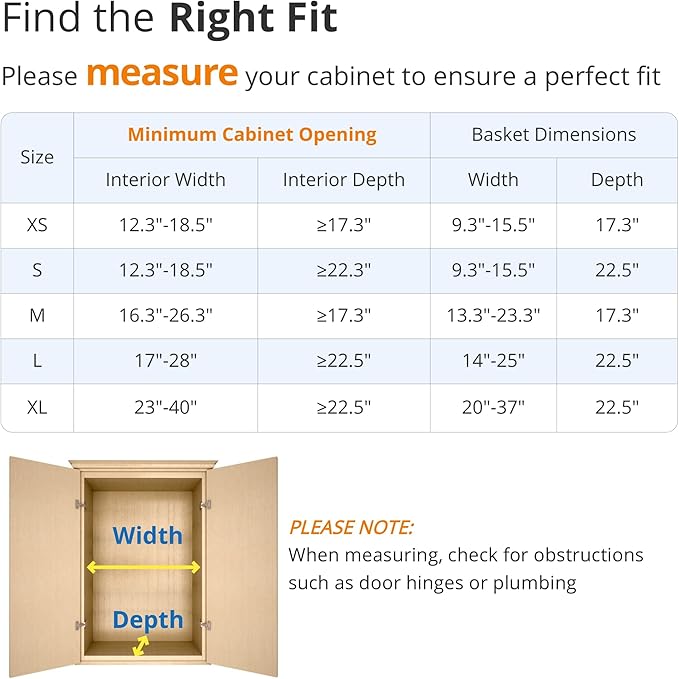 KIKIBRO Pull Out Drawer Cabinet Organizer, Expandable Slide Out Storage Shelves - Heavy Duty, Durable and Smooth Slide-Out, 17" x 28" Wide x 22.5" Deep, 1 Pack