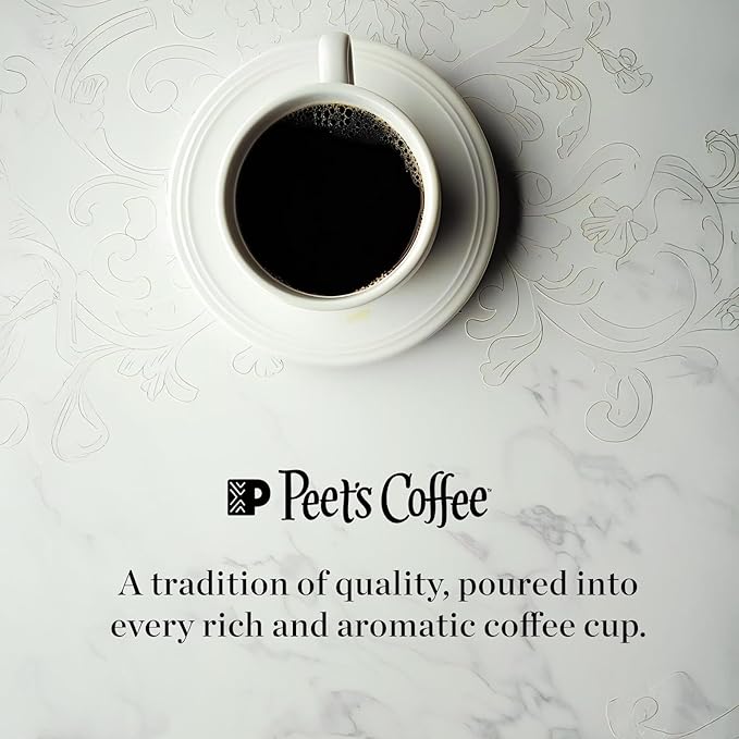 Peet’s Café Domingo Coffee Pods – 96 Count (6 Packs of 16) – Medium Roast with Smooth, Balanced Flavor and Aromatic Finish – Compatible with Pelecom Coffee Machines