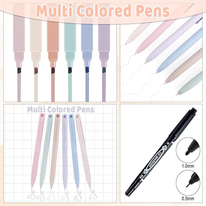 26Pcs Bible Study Supplies Journal Kit Aesthetic Pastel Highlights Pens Tabs Bookmarks for Women Teens School Accessories Cute Colorful Bible Highlighters Pens No Bleed Sticky Notes Index Maskers