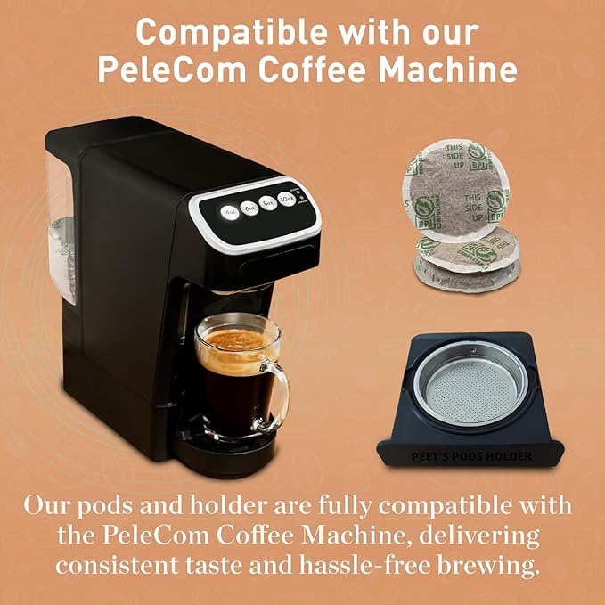 Peet’s Major Dickason’s & Domingo Coffee Pods – 32 Count (2 Packs of 16) – Dark Roast & Medium Roast Variety Pack with Bold, Smooth Flavor – Compatible with Pelecom Coffee Machines – Peet’s Coffee Pods