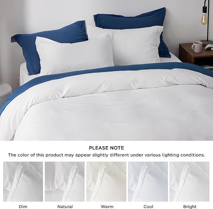 Bedsure Duvet Cover Oversized King Size - Only Includes 1 Duvet Cover (120"x98"), Hotel Luxury Soft Double Brushed All Season Bedding for Kids & Adults, Zipper Closure, NO Comforter, White