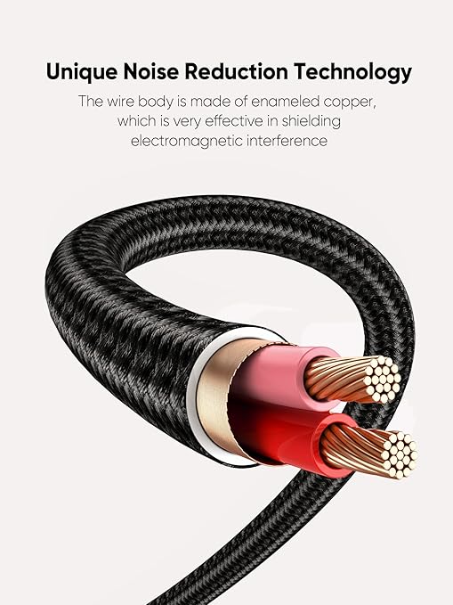 CableCreation 3.5mm Aux Cord 6FT/1.8m, 3.5mm Audio Cable Male to Male, Hi-Fi, 1/8 inch Braided Auxiliary Stereo Jack Cable for Headphone, Car Stereos, Phone, Speaker, Laptops, iPad, Bule