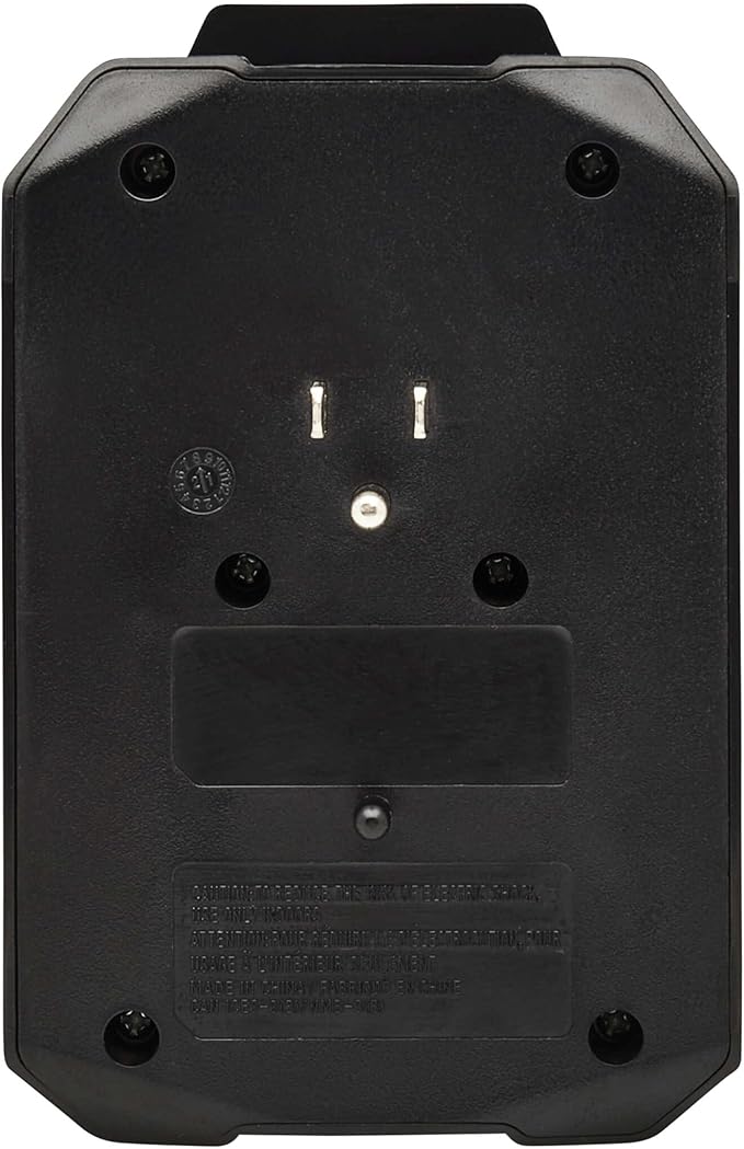 Tripp Lite Surge Protector Power Strip 6-Outlets + 1 USB & 1 USB-C Port, Direct Wall Plug-in, Black, Green LED Light, 490 Joules, EMI/RFI Filtering, 20,000 Insurance (SK62USBC)
