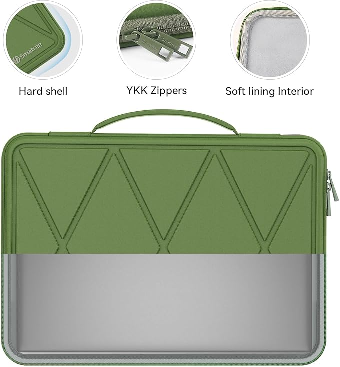 Smatree Hard EVA Protective Case Compatible for 16inch ASUS TUF Gaming F16 2024,for TUF Gaming A16 2024 FA607(Not fit for FA608),for Zenbook Pro 16X OLED,15.6inch TUF Gaming F15/A15 Bag,Green(X8283G)