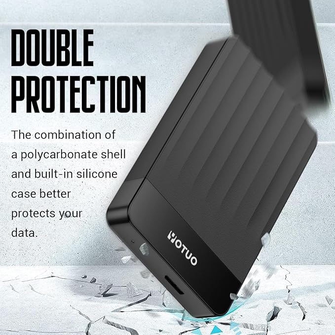 Portable External Hard Drive Storage Expansion Mobile HDD USB 3.0 USB-C for PC, Mac, Desktop, Laptop, PS4, Xbox One X/S, Xbox 360, Office & Game (Black, 1TB)