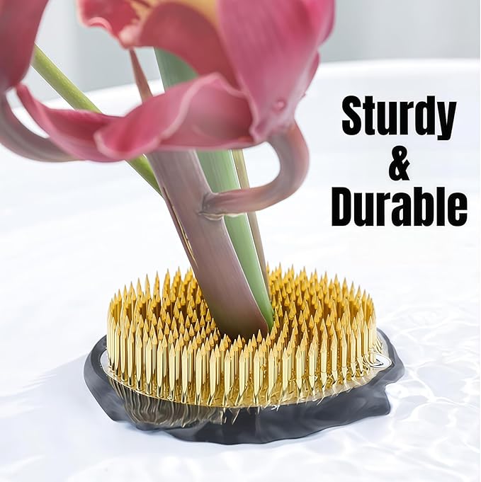 2.36inch Floral Frog Japanese Ikebana Kenzan Floristry Flower Pin Frog Holder with Rubber Base (2.36inch)