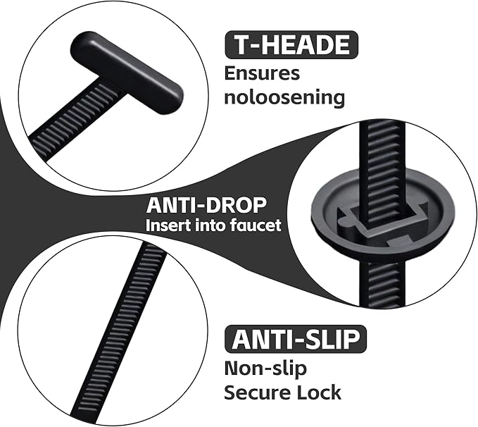 Nylon Universal Cable Tie Buckle, 2026 New Upgrade Heavy Duty Self-Locking Rivet Zip Ties Holder, Multifunctional Cable Tie Buckle for Car Daily Repair, Home, Office, Workshop (200 Pcs)