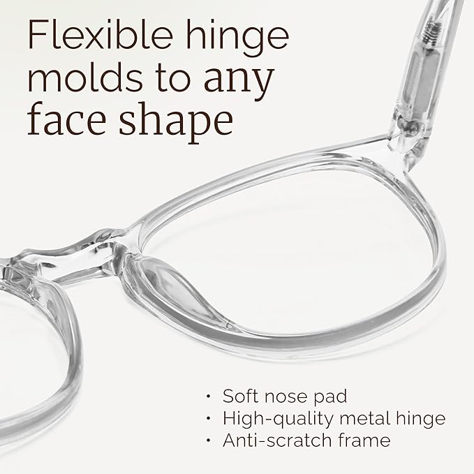 IBOANN Blue Light Glasses for Woman/Men, Fashion Blue Light Glasses Men, Fake Glasses Help Reduce Screen Fatigue
