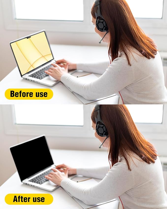 F FORITO Magnetic Privacy Screen Protector Compatible with MacBook Pro 14 inch (2025-2021, M5 M4 M3 M2 M1 Pro Max), Removable 360° Anti Peeping Anti Blue Light Anti Glare Laptop Privacy Screen Shield