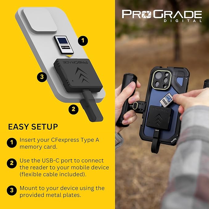 ProGrade Digital CFexpress Type A Single-Slot Mobile Card Reader USB-C 3.2 Gen 2 (PGM12)