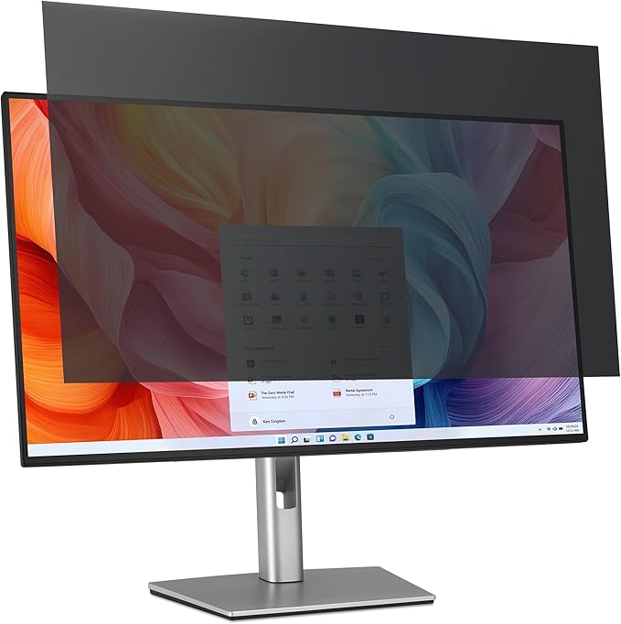 Kensington High Clarity Privacy Screen for 21.5 inch 16:9 Widescreen Monitor, Easy Installation Computer Privacy Filter for Desktop, 2H hardness Protection, Compatible with LG Samsung Dell, HC215A169A