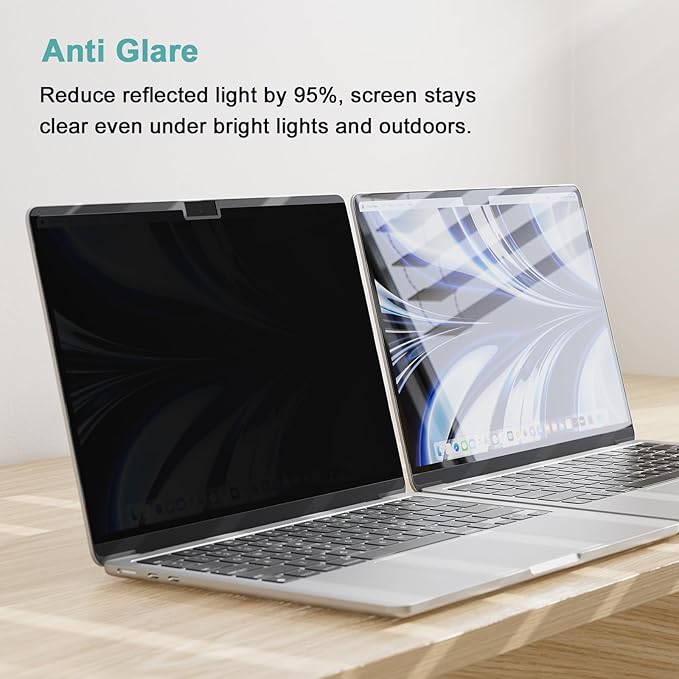 Privacy Screen MacBook Pro 14 Inch (2021-2025, M1, M2, M3, M4, M5, Pro, Max), Magnetic Removable Matte Anti Blue Light Glare Filter 14in Privacy Screen Protector Compatible with Mac Pro 14.2" Laptop