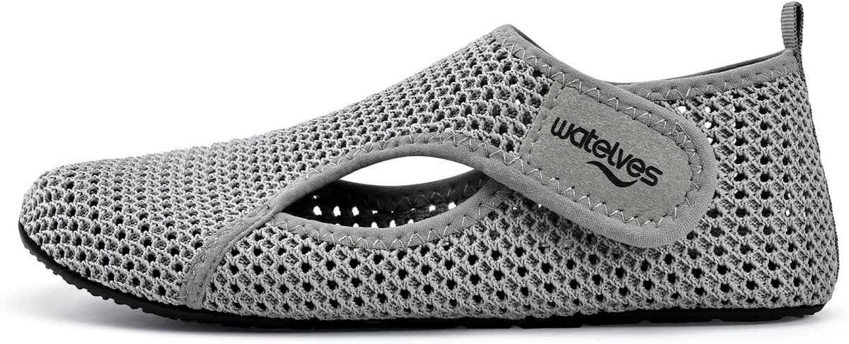 WateLves Water Shoes for Women Men Swim Beach Aqua Socks House Slippers Quick Dry Barefoot Travel Shoes with Adjustable Magic Tape for Pool Diving Boating Yoga