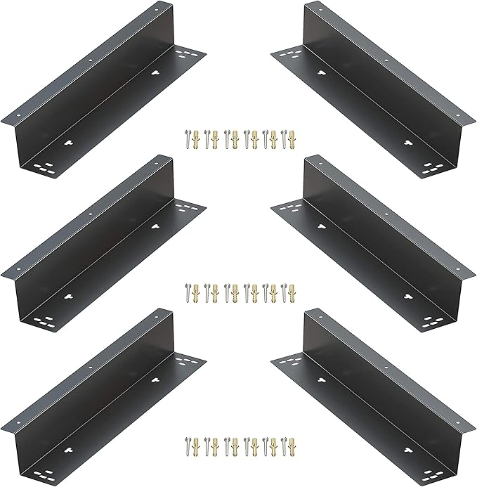 Skywin- Cash Register Stand Brackets, 16 in Cash Drawer Under Counter Mount Brackets, Heavy Duty Steel Mounting Brackets for Square Cash Drawer, Brackets for Cash Drawer Under Counter (3 Pack)