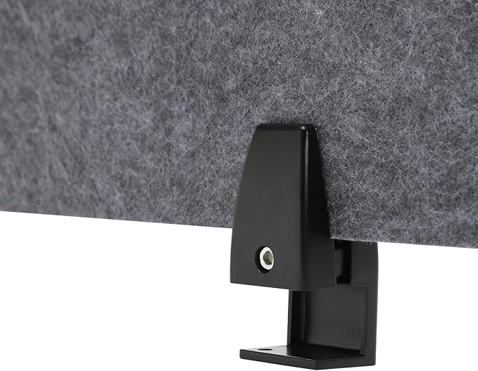4 Pack Acoustic Desk Divider 21 x 16 Inch No Drilling Clamp-On Privacy Shields Panel Freestanding Desk Divider Desktop Sound Proof Dividers for Office Libraries School Student Desks