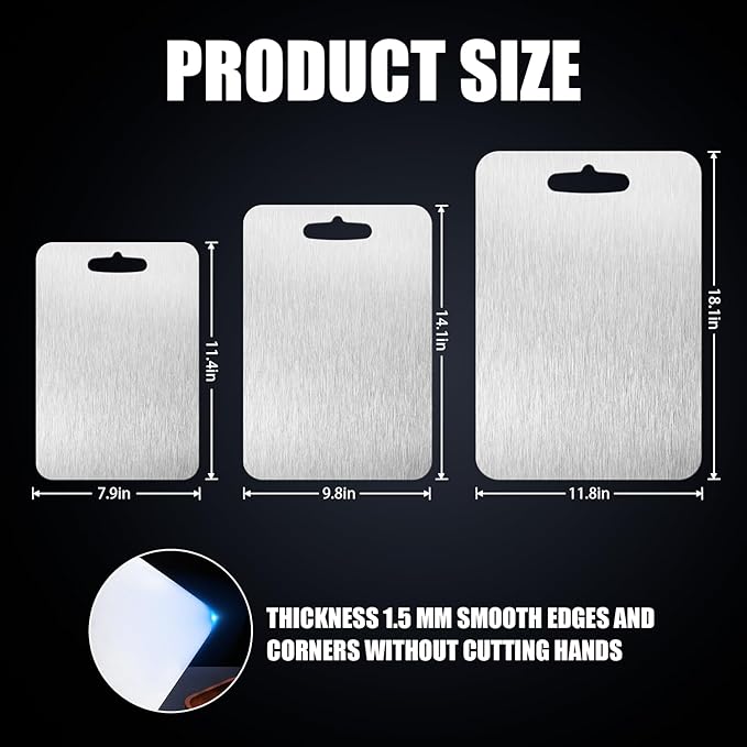 SHIRIA Titanium Cutting Board, Cutting Boards For Kitchen, Double-Sided Titanium Cutting Board for Cutting Vegetables And Meat (17 * 12 in)