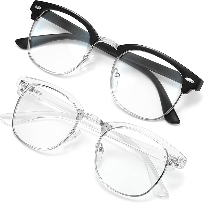 racico Computer Blue Light Blocking Glasses Blue Light Glasses Men Women, Anti Blu-Ray Gaming Glasses Lenses