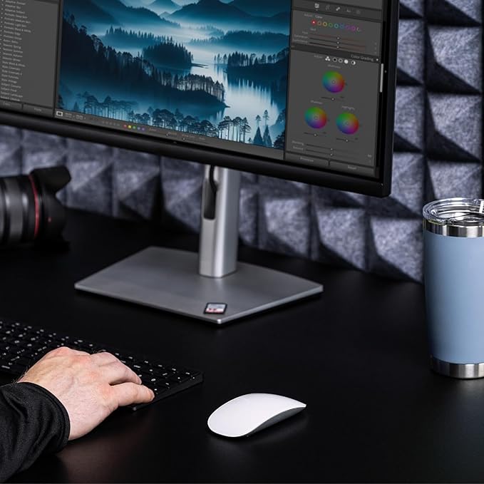 Stand Up Desk Store Studio Modular Wall and Sound Absorbing Room Divider | Sound Dampening Acoustic Panels for Office Cubicle | Noise Reduction and Noise Canceling Office Partition (70'' x 48'')