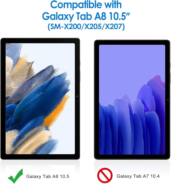 JETech Screen Protector for Samsung Galaxy Tab A8 (10.5-Inch, 2021 Model, SM-X200/X205/X207), 9H Anti-Scratch Tempered Glass Film, HD Clear with Easy Installation Tool, 2-Pack
