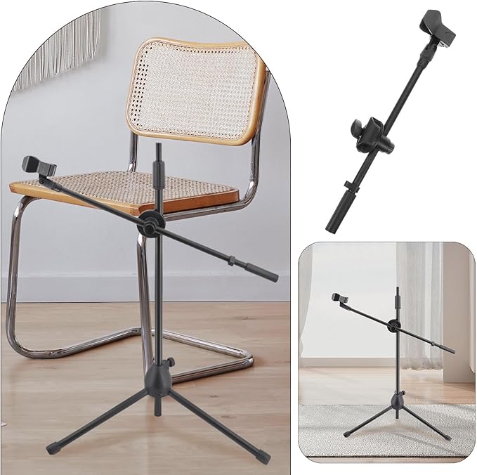 ABOOFAN Metal Microphone Boom Arm with Spring Clamp, 350mm Rotating Mic Suspension Scissor Arm, Universal Desk Mic Stand Accessory for Home Studio and Live Streaming