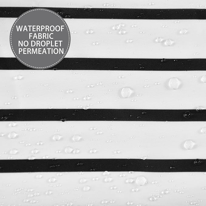 Boho Mid Century Modern Shower Curtain, Abstract Arch Leaf Minimalist Sun Black and White Machine Washable Waterproof Fabric for Bathroom Decor Bathtub with Hooks 72Wx84H