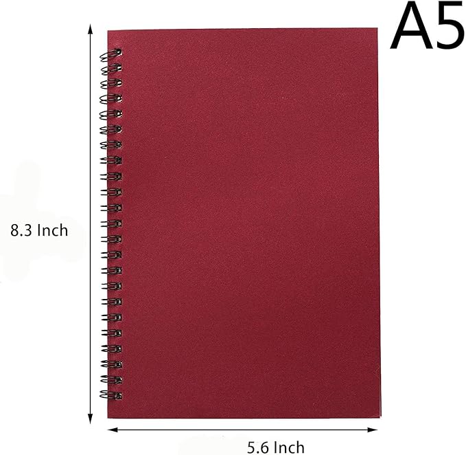 Rocutus 5pcs Colorful Spiral Notebook Student Small Study Book Spiral Notebook Small Notebook Office Simple Working Book Diary Notebook