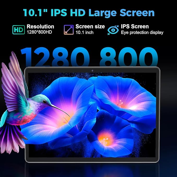 PYNAREL Android Tablet with Keyboard, 26GB+256GB, 2TB Expand, Android 15 Tablet 10 inch with Octa-Core, 8000mAh, 5G WiFi, BT5.0, Widevine L1, Split Screen, Case, Mouse, Stylus(Pink Case)