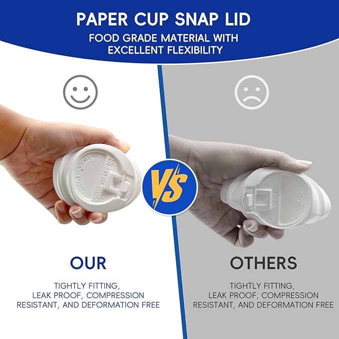 100 Pack 12oz Disposable Coffee Cups With Lids straws sleeves, Disposable cups, Paper Cup, Tea Cups for Hot To Go Coffee k cups with lids, Cupping set,Beverages, shop Home Office Party Travel