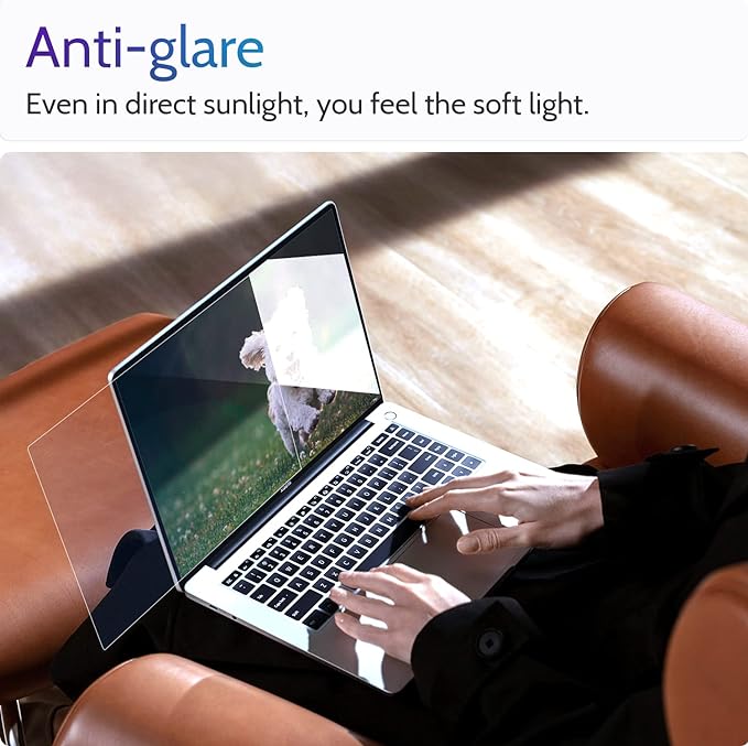 Peslv 3 Pcs Anti Blue Light Screen Protector for Laptop 13.4"/13.3" 16:10, 13In Computer Monitor Glare Filter UV Blocker Shield Cover Eye Protection Film