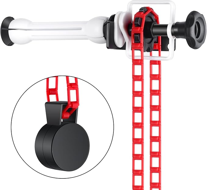 NEEWER Photography Single Roller Wall Mounting Manual Background Support System with 2 x Single Hook, 2 x Expand Bar, 1 x Chain, Load Capacity: 22lb/10kg