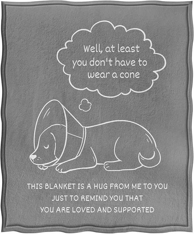 Jekeno Rehabilitation Consolation Blanket Gifts for Women Men Kids Girls Boys Mom Wife Friends Halloween Birthday Home Bedroom Living Room Decor Colorful Throw Blanket 60"x80"