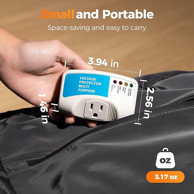 Refrigerator Surge Protector Outlet, TESSAN Single Outlet Extender for Home Appliances, Wall Plug with Voltage Protector, Surge Protection for TV, Freezer, Ice Maker, Washing Machine, 1800W, 15A, 120V