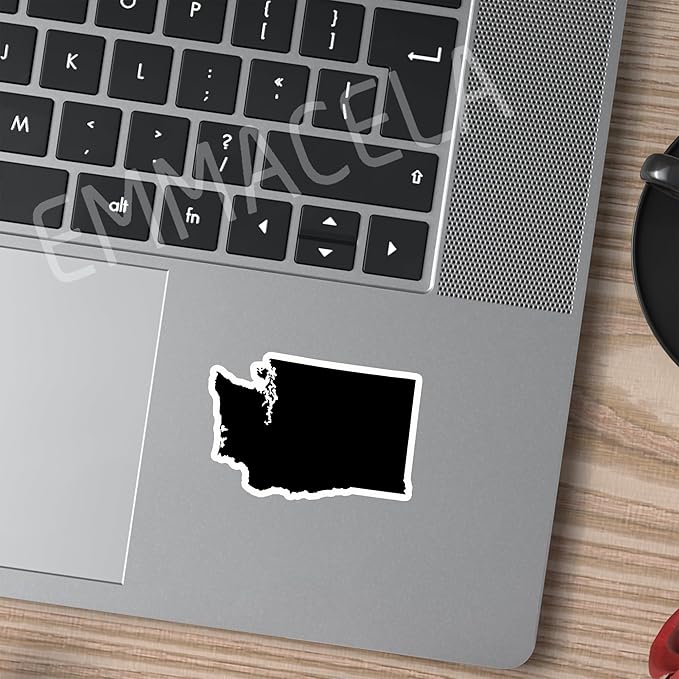 (3PCS) Washington State Map Stickers, US State Stickers - Waterproof Vinyl Decals for Tumblers, Water Bottles, Laptops, Books, Scrapbooks, Great for Washington Lovers 3 x 2 Inch