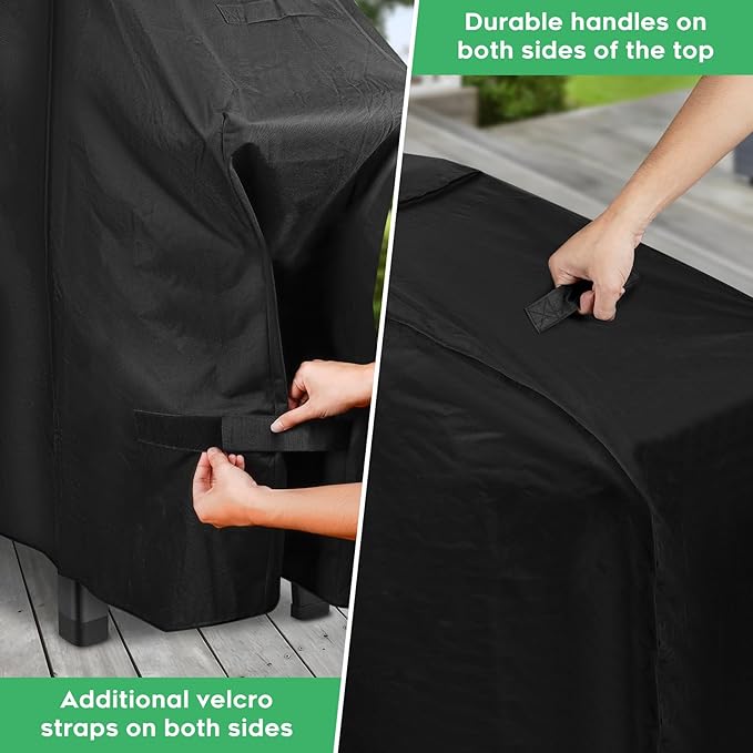 EZ-DONGTENG Heavy-Duty 600D Grill Cover fit for Weber Slate 36" Flat Top Griddle Grill，3400120 Weber Slate 36" Griddle Outdoor Waterproof Griddle Cover
