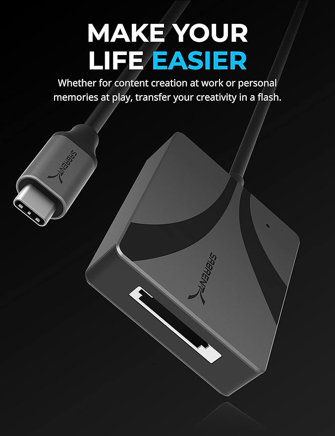 SABRENT USB Type C CFexpress Type A Card Reader [CR-CFXA]