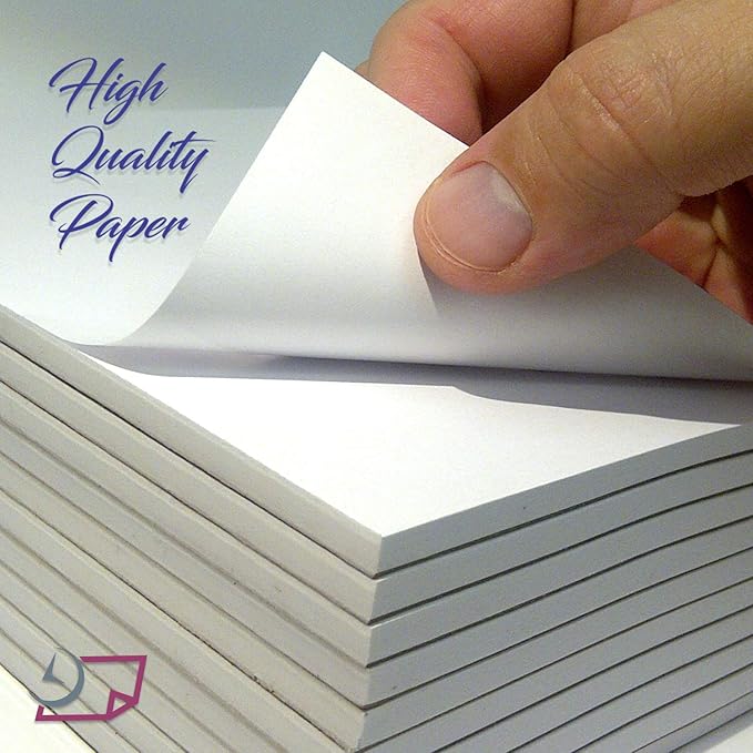 Memo Pads - Note Pads - Scratch Pads - Writing pads - 10 Pads with 50 sheets in Each Pad (4 x 6 inches)