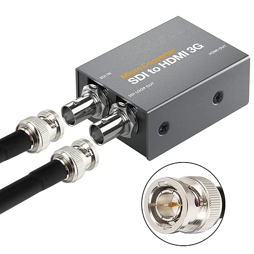 XRDS -RF 20FT SDI Cable, 3G/6G-SDI Cable BNC Digital Video Cables 75 Ohm RG59 BNC Male Cables for 3G/6G HD SDI Monitor Video Recorder Converter Splitter Security Camera