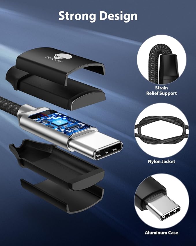 Stouchi USB C to 3.5mm Dongle Adapter, Type C Headphone Audio Jack Cable Cord Hi-Fi DAC Chip for iPhone 17/16 /15, Pixel 9/8 /7/6, iPad, Samsung Galaxy S25 S24 S23 Ultra (1, Black, 0.38ft*1)