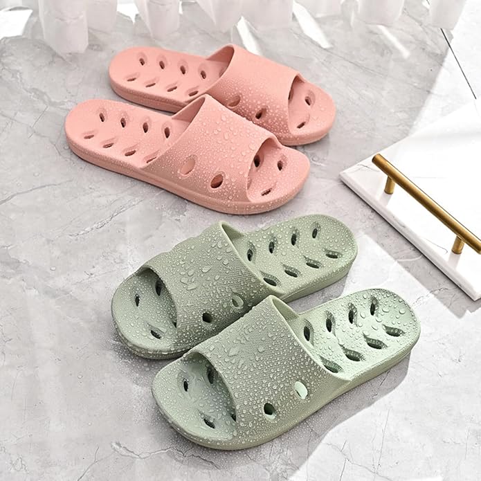 Shower Shoes Quick Dry Non-Slip Women Slippers Sandals Men Bathroom Flip-Flops for College Dorm Room Essentials Shower Sandals Slides Pool Gym Spa